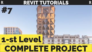Celebrity RCC | Complete Revit Tutorial Part 7 |1st floor  Curtain wall and walls Profile