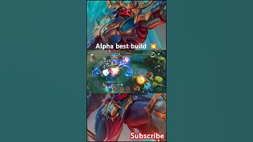 🫣 Alpha best build 💥 #mobilelegends #mlbb #alpha #bangbanggame #shorts #shortsviral