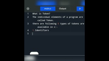 What is Token in c language? #interviewquestion #coding #codewithkhushi