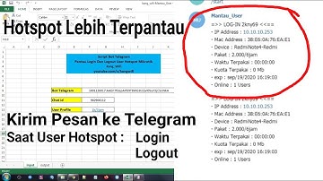 Kirim Pesan Otomatis ke bot Telegram Saat User Hotspot Login Dan Logout
