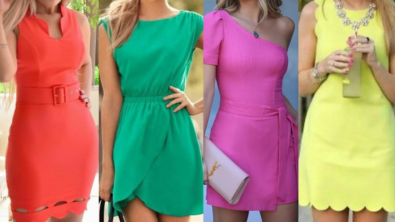 VESTIDOS de MODA 2022/ VESTIDOS CORTOS en TENDENCIA PRIMAVERA VERANO 2022/ VESTIDOS -