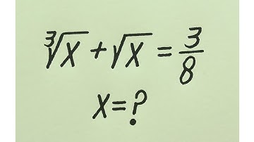 Harvard University Entrance Exam Question l Easy & Tricky Solution l x=?