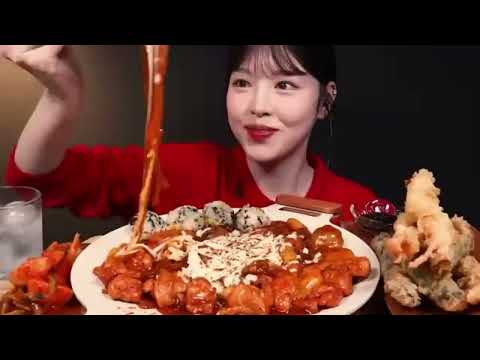 ASMR Eating CHICKEN BIRYANI NOODLES MOMOS SUSHI MUTTON CURRY | FAST FOOD ASMR | FOOD CHALLENGE