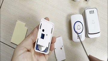 Cách thay pin cho các bộ chuông báo khách , chuông cửa ATA ( AT-338 , AT-318C, AT-368, AT-916, ...)