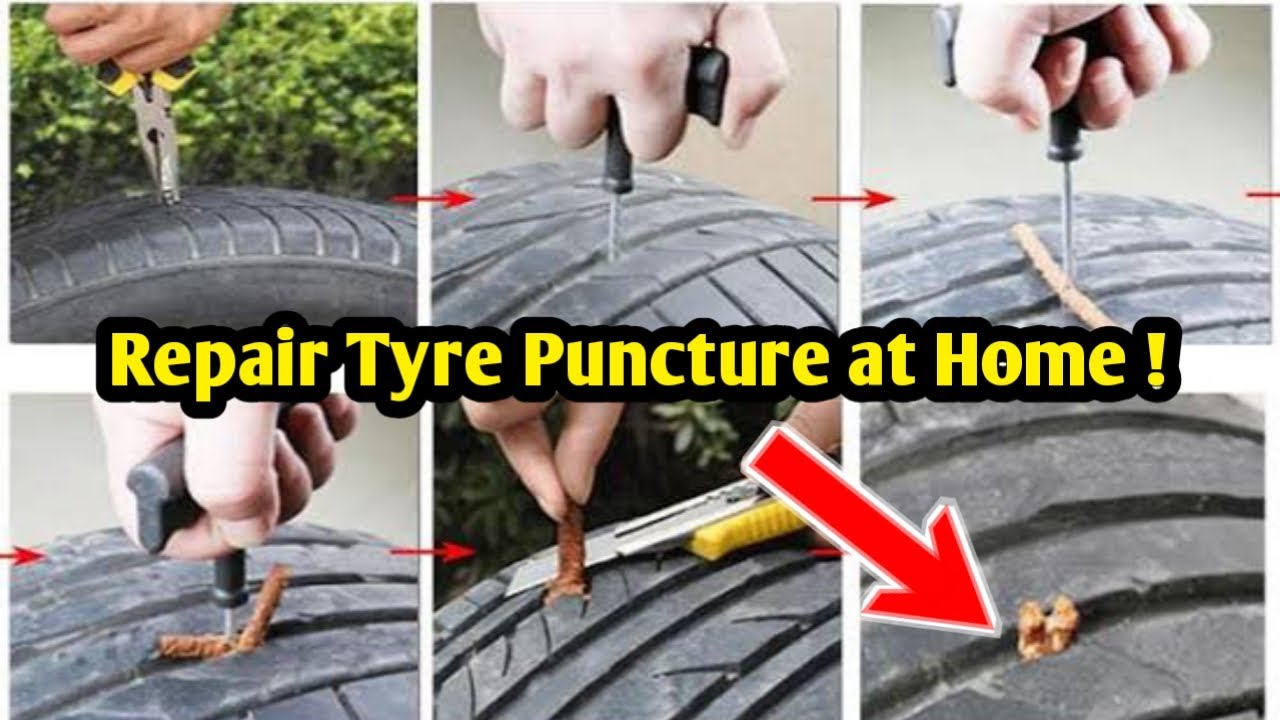 How to repair Car Puncture at Home . Car Puncture Repair Tool Kit