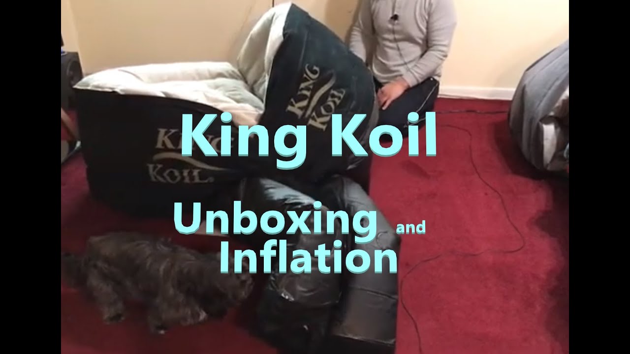 King Koil Queen Size Air Mattress Unboxing and Inflation (Deflating of