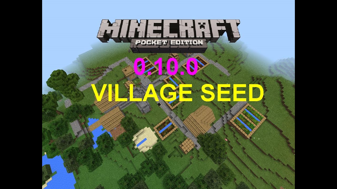 MINECRAFT PE 0.12.0 VILLAGE SEED ! - YouTube