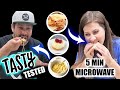 Trying 5 minute MICROWAVE CHEESECAKE | TASTY Buzzfeed  5 MINUTE Microwave Snacks
