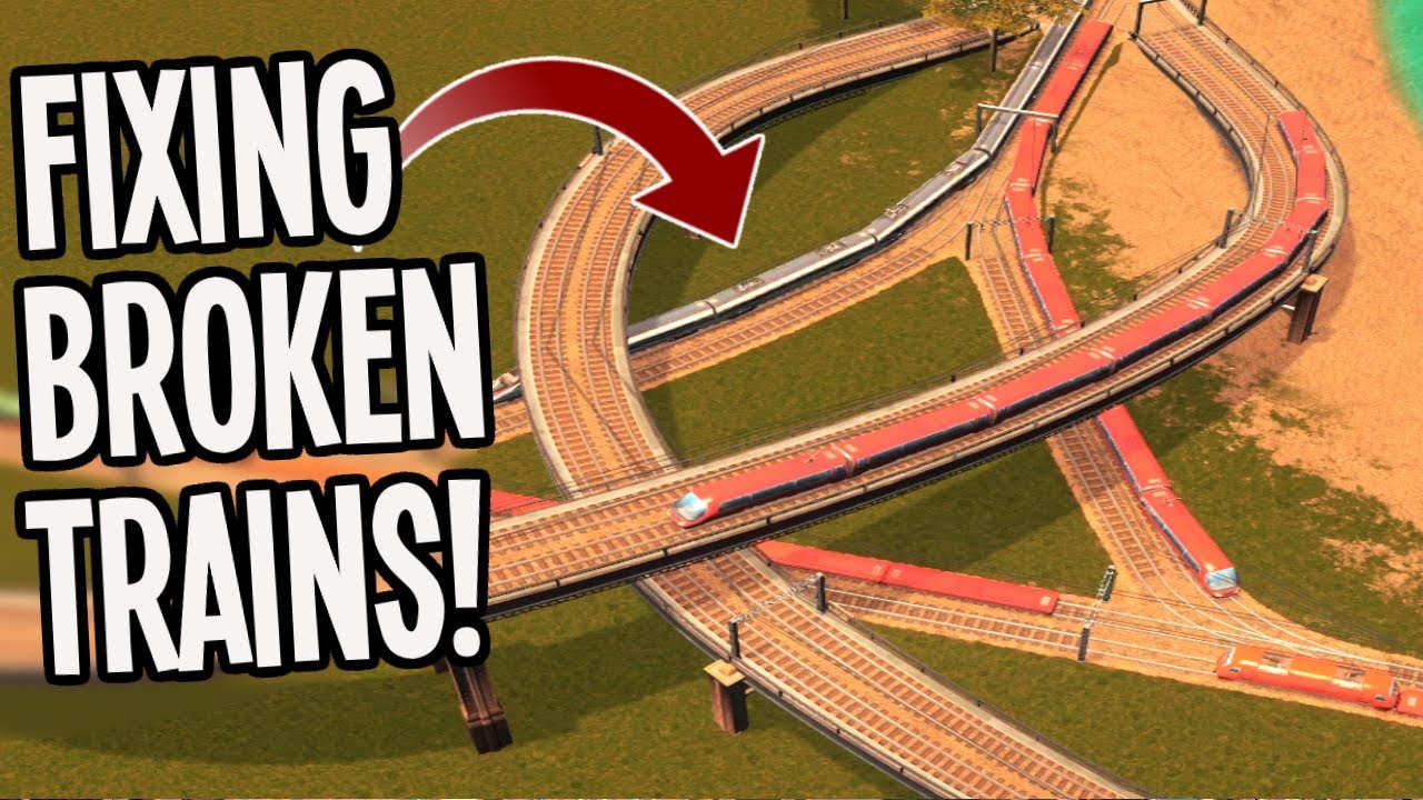 Fixing BackedUp Train Traffic in Cities Skylines! TeaVille YouTube