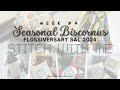 Stitch with me week 4 seasonal biscornu flossiversary sal 2024