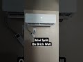 Today we put up a mini split mounted on a brick wall #minisplit #hvac #acinstallation