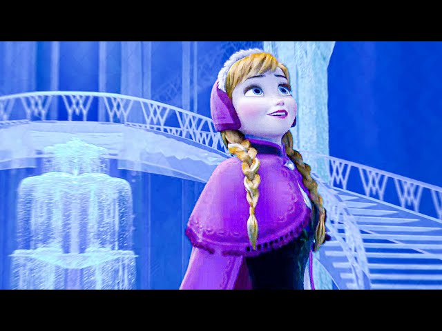 FROZEN Clip - Anna at Elsa's Ice Palace (2013) class=