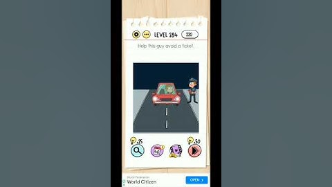 Level 284 Help This guy avoid a ticket #braintest #penalty