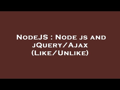 NodeJS : Node
