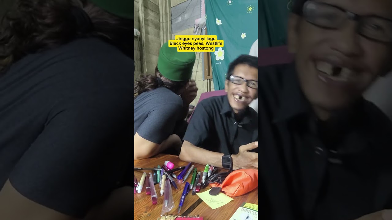 Jinggo nyanyi lagu Black eye peas, Westlife Whitney hostong