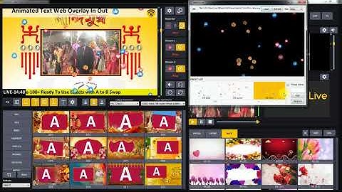 Spotlive Real Time Live Event Mixer New with Mouse Control Particle and text animation overlay