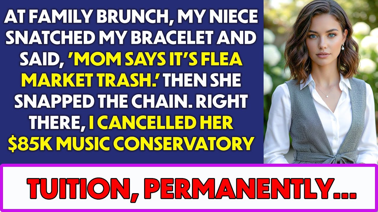 At Family Dinner, My Niece Snatched My Bracelet And Said, 'Mom Says It's From The Flea Market.' Then