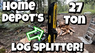 “Is it worth it?” review! 27 ton Champion log splitter