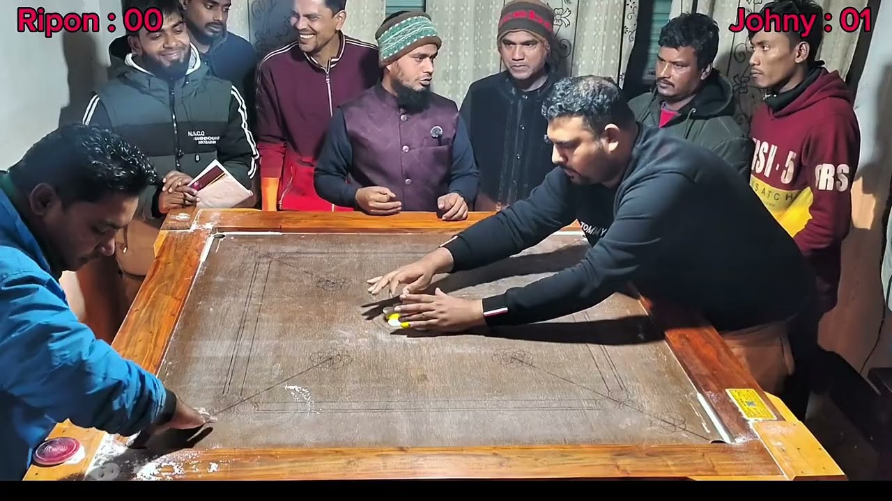 নিউ ক্যারাম টুর্নামেন্ট ২০২৬ রিপন বনাম জনি দ্বিতীয় রাউন্ডের প্রথম খেলা #challenge #gaming #games 