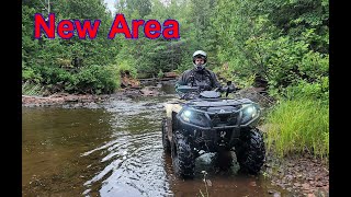 2 Can Am's exploring new trails roads cool finds ATV ride