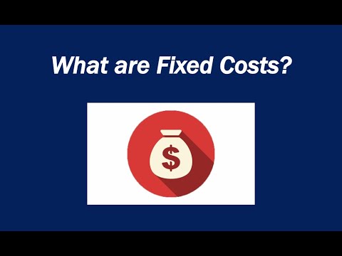Video: Sú fixné náklady očakávané alebo nepredvídané?