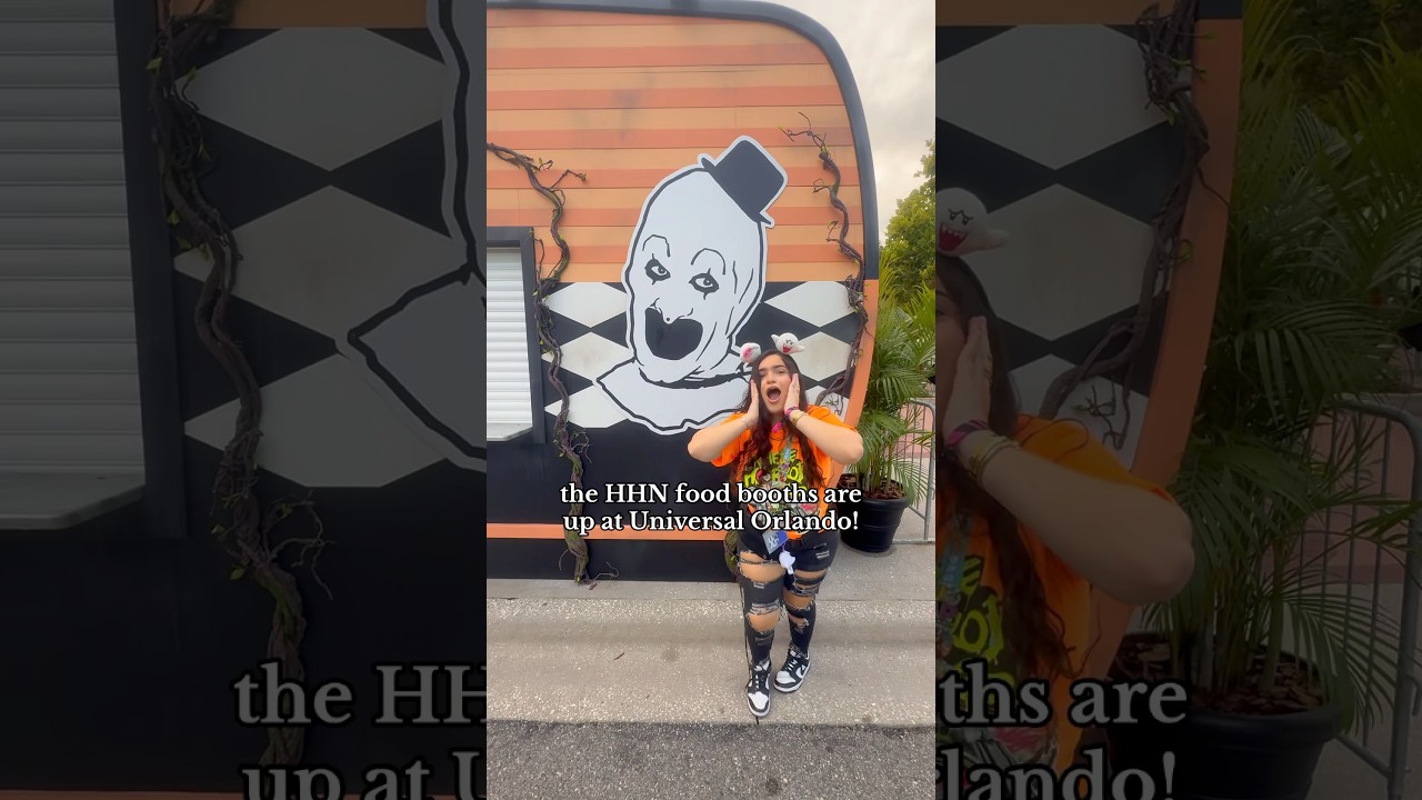 HHN food booths are up in Orlando! 2 weeks left! #halloweenhorrornights #hhn