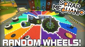 Random Wheels Multiplayer Racing! (Scrap Mechanic #132)