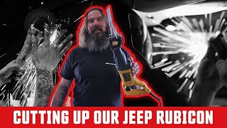 Jeep JK Frame Chopped for New Suspension! Upgrades Incoming!!! Pt. 2 | Driving Line BUILDS