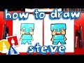 How To Draw Minecraft Steve With Diamond Armor