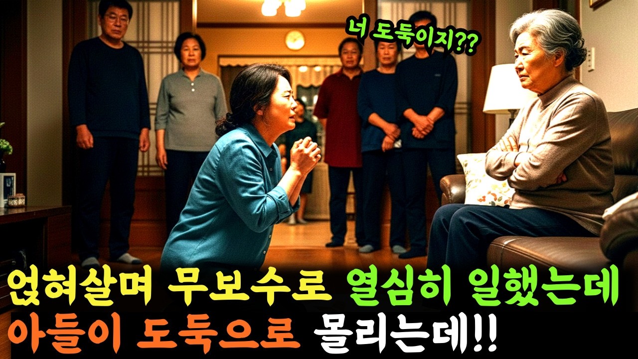 얹혀살며 무보수로 열심히 일했는데 도둑으로 몰리는데  | 가족감동사연 | 오디오북