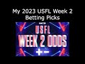 My 2023 USFL Week 2 Betting Picks