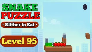 Snake Puzzle Slither to Eat Level 95 | snake puzzle level 95 walk-through Solution 
