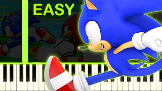SONIC RUNNERS THEME - EASY Piano Tutorial