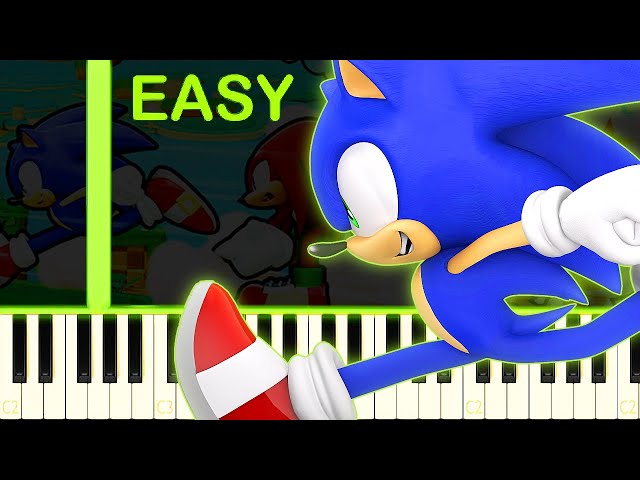 Sonic The Hedgehog - Green Hill Zone (Piano Tutorial)  @sloweasypianotutorialsbydario 