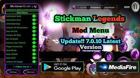 Stickman Legends Mod Menu v7.0.10 – Unlimited Gold, Unlock All Characters, Max Level!