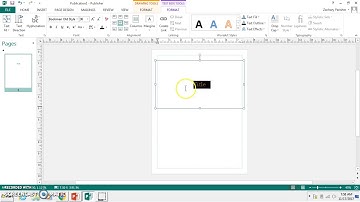 Inserting & Formatting Text Boxes in Publisher