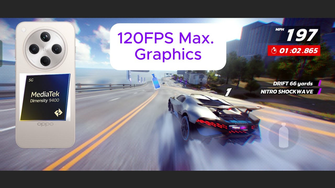 Asphalt Legends Unite on MediaTek Dimensity 9400 ft. OPPO Find X8