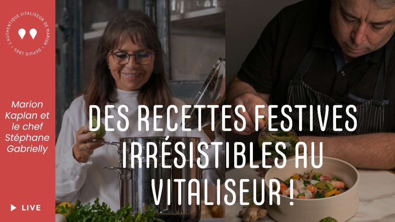 Idées recettes pour le Réveillon avec le Chef Stéphane Gabrielly et Marion Kaplan