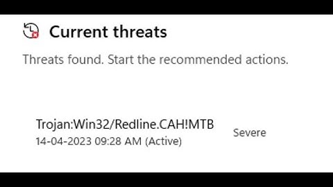How to Remove Trojan:Win32/RedLine.CAH!MTB