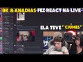 BK FAZ REACT COM SUA  NAMORADA 😱|ANADIAS FICOU COM CIÚMES DELE🫢O CLIMA FICOU EMBAÇADO