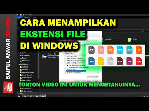 Cara menampilkan ekstensi file di windows explore