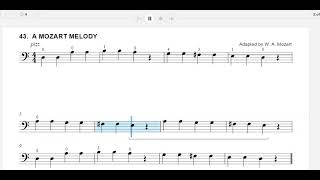 43. Mozart Melody - Cello