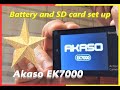 Akaso EK7000 Action Camera - Battery and SD Card setup