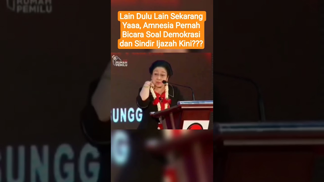 Lain Dulu Lain Sekarang Yaaa, Amnesia Pernah Bicara Soal Demokrasi dan Sindir Ijazah Kini???