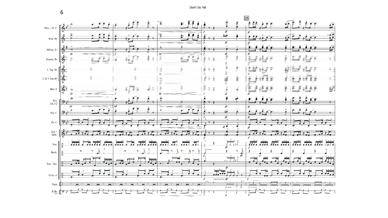 DON'T GO YET | für Marching Band | 'Camila Cabello' 