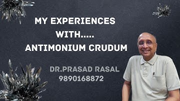 My Experiences with Antimonium Crudum...