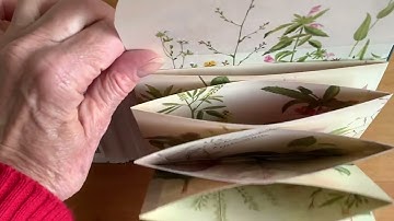 Hidden concertina folder / accordion folder / pockets in altered book