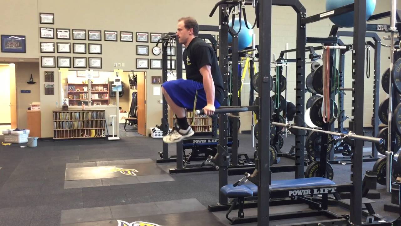 Dip Bar Knee Raise YouTube