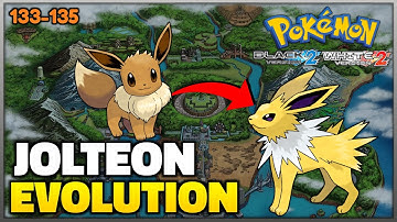 Pokemon Black 2 and White 2 - How To Evolve Eevee into Jolteon | Unova Pokedex