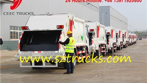 TOP quality export Refuse Compactor Garbage Trucks operation guidance